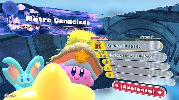 Kirby y la tierra olvidada - Metro Congelado: Misiones
