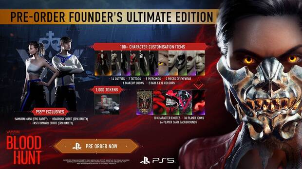 Founders Edition de Bloodhunt en PS5.