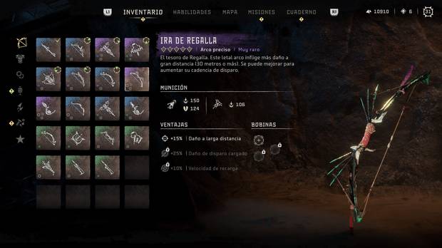 Horizon Forbidden West - Arma Ira de Regalla