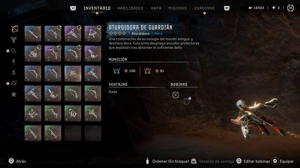 Horizon Forbidden West - Arma Aturdidora de guardián
