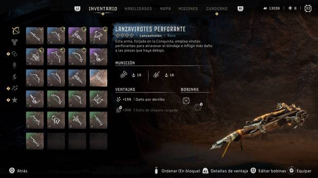 Horizon Forbidden West - Arma Lanzavirotes perforante