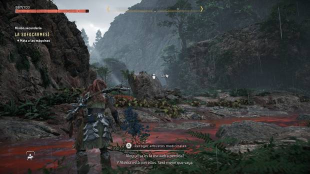 Horizon Forbidden West - La Sofocarmesí: Lucha contra Encaramadores ígneos