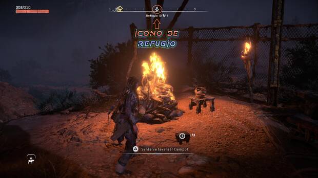Horizon Forbidden West - Avanzar el tiempo en los refugios