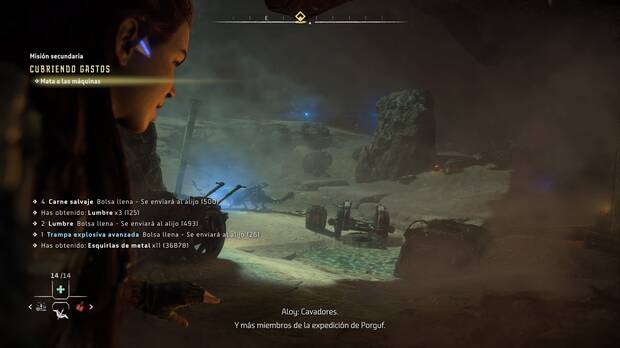 Horizon Forbidden West - Cubriendo gastos: Zona con Cavadores de rastreo y Hormiguero alfa