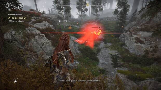 Horizon Forbidden West - Entre la niebla: Encontrar a Garokkah