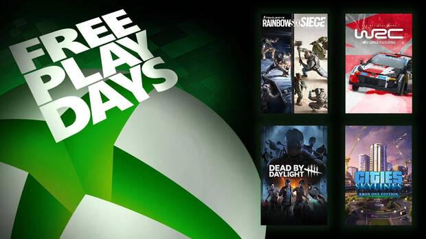 Pruebas gratis de Free Play Days de Xbox Live Gold.