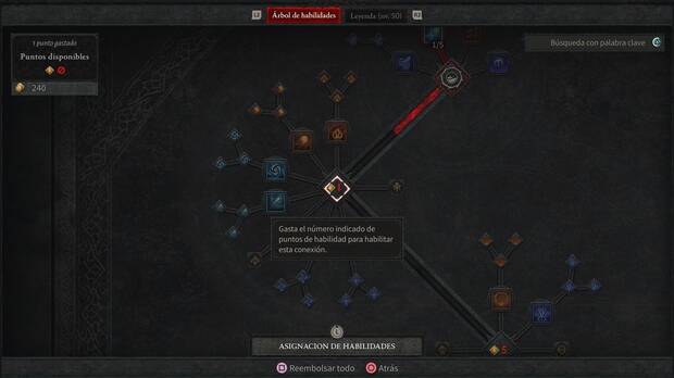 Diablo 4 - Funcionamiento del árbol de habilidades