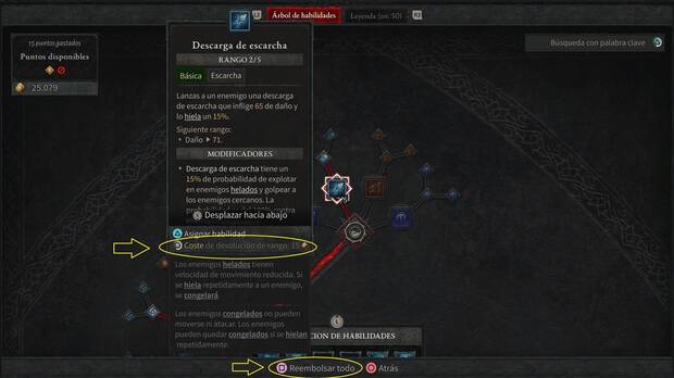 Diablo 4 - Reiniciar puntos de habilidad gastados