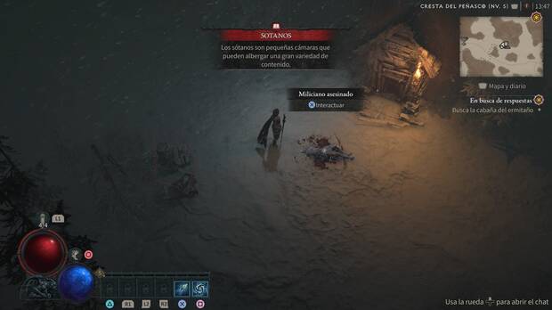 Diablo 4 - Explora los sótanos para ganar oro