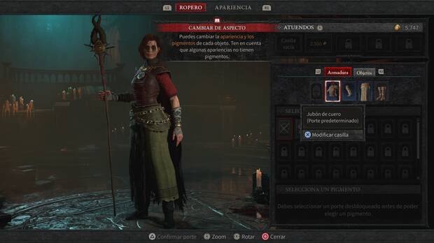 Diablo 4 - Aplicar transfiguraciones a tu personaje en el ropero