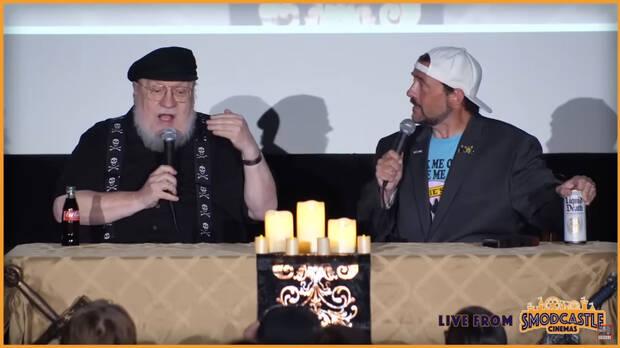 George R. R. Martin en su charla con Kevin Smith hablando de la saga Canción de hielo y fuego