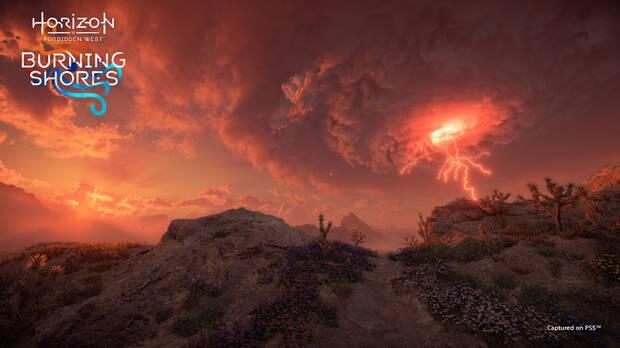Captura de Burning Shores, el DLC de Horizon Forbidden West.