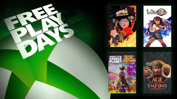 Free Play Days de Xbox Live Gold de este fin de semana.