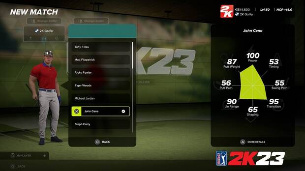 John Cena anunciado en PGA Tour 2K23 se lanza el 7 de abril