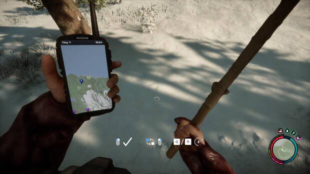 Sons of the Forest - Colocar un palo para los localizadores GPS