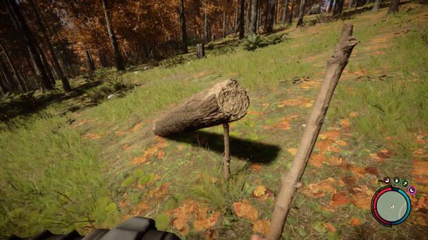 Sons of the Forest - Empujar tronco para duplicarlo en un jugador