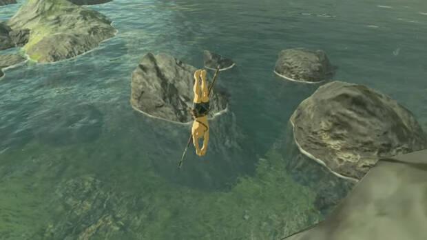 Poder zambullirnos en el agua e investigar las profundidades es un sueño que nos gustaría que se cumpliese en 'Tears of the Kingdom'.