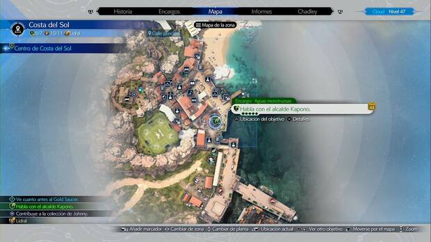 Final Fantasy VII Rebirth - Aguas monstruosas: ubicación de la misión