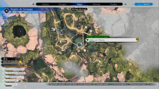 Final Fantasy VII Rebirth - Laberinto sin salida: ubicación de la misión