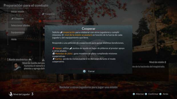 Rise of the Ronin - Características del modo cooperativo online