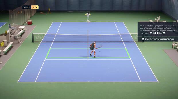 John McEnroe ha pasado horas en el estudio de grabación para enseñarnos a jugar al tenis.