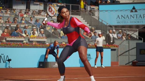 Serena Williams ha participado en la captura de movimientos, mientras que las animaciones del resto de tenistas se han interpretado por tenistas semiprofesionales.