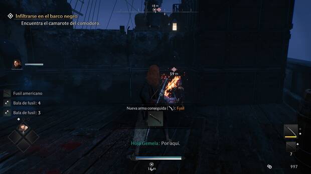 Rise of the Ronin - Misión Infiltrarse en el barco negro: conseguir el fusil