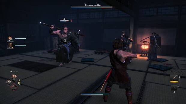 Rise of the Ronin - Combate contra el jefe Denzaemon Ose