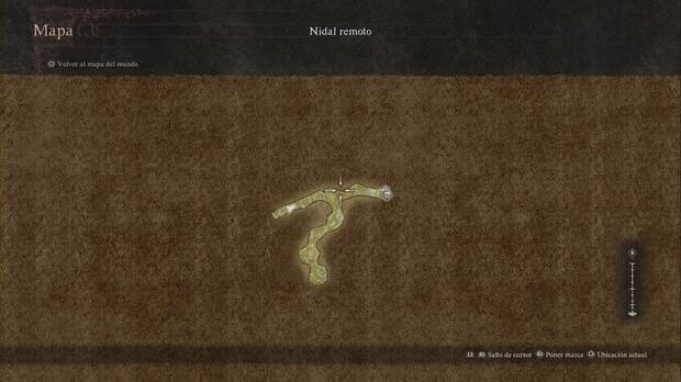Dragon's Dogma 2 - Mazmorra Nidal remoto, mapa de la mazmorra