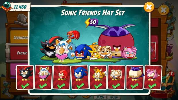 Crossover Sonic y Angry Birds colaboracin durante una semana 