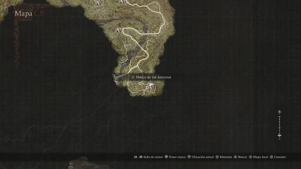 Dragon's Dogma 2 - Mazmorras: ubciación de El hueco de los horrores