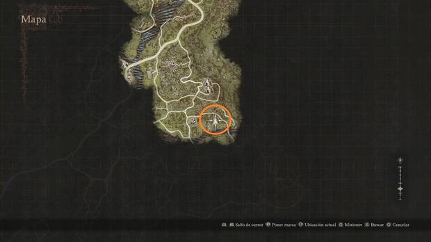 Dragon's Dogma 2 - El sitial de Sovran: ubicación de las ruinas con una Lasca del despertar