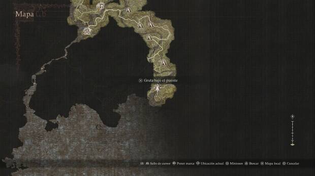 Dragon's Dogma 2 - Mazmorras: ubicación de la Gurta bajo el puente