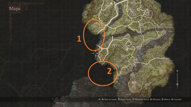 Dragon's Dogma 2 - El sitial del Sovran: zonas pendientes de explorar en la región nordeste