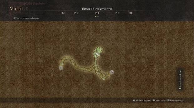 Dragon's Dogma 2 - Mazmorras: Mapa del Hueco de los temblores