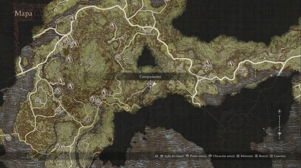 Dragon's Dogma 2 - Mazmorras: ubicación del Campamento de la cabeza del río