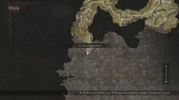 Dragon's Dogma 2 - Mazmorras: ubicación de la Cueva Ventormenta en la Aldea de Harve