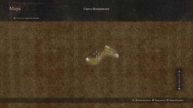 Dragon's Dogma 2 - Mazmorras: mapa de la Cueva Hordaoscura