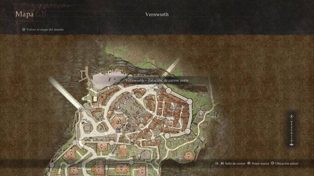 Dragon's Dogma 2 - Servicio de mensajería: ubicación de la Estación de carros norte para activar la misión