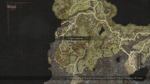 Dragon's Dogma 2 - Mazmorras: ubicación de la Mina colapsada
