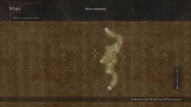 Dragon's Dogma 2 - Mazmorras: mapa de la Mina colapsada