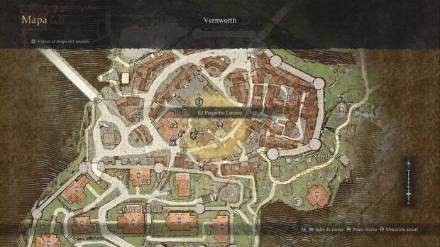 Dragon's Dogma 2 - El sitial del Sovran: ubicación de El Pequeño Lucero donde espera Brant al anochecer