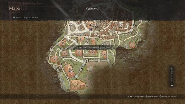 Dragon's Dogma 2 - Misiones contrarreloj: Hasta que la muerte nos separe, ubicación de la casa del Capitán de la guardia