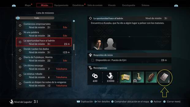 Rise of the Ronin - Conseguir monedas de plata en misiones