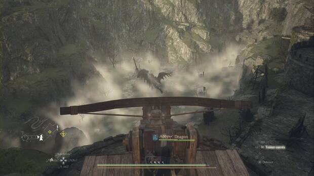 Dragon's Dogma 2 - Antiguo campo de batalla: ballestas gigantes en la muralla de la mazmorra