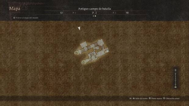 Dragon's Dogma 2 - Antiguo campo de batalla: mapa interior del Antiguo campo de batalla