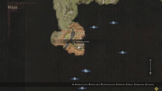 Dragon's Dogma 2 - Mazmorras: Guarida rocosa, ubicación de la mazmorra