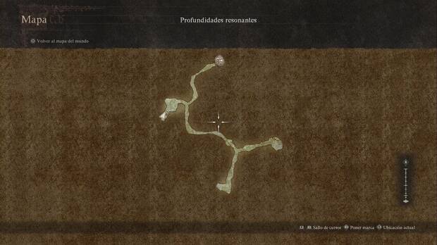 Dragon's Dogma 2 - Mazmorras: Profundidades resonantes, mapa de la mazmorra