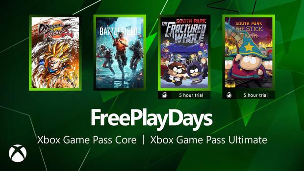 Juegos gratis de los Free Play Days de Xbox.