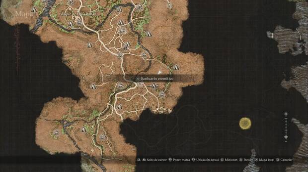 Dragon's Dogma 2 - Mazmorras: ubicación del Santuario Eremítico